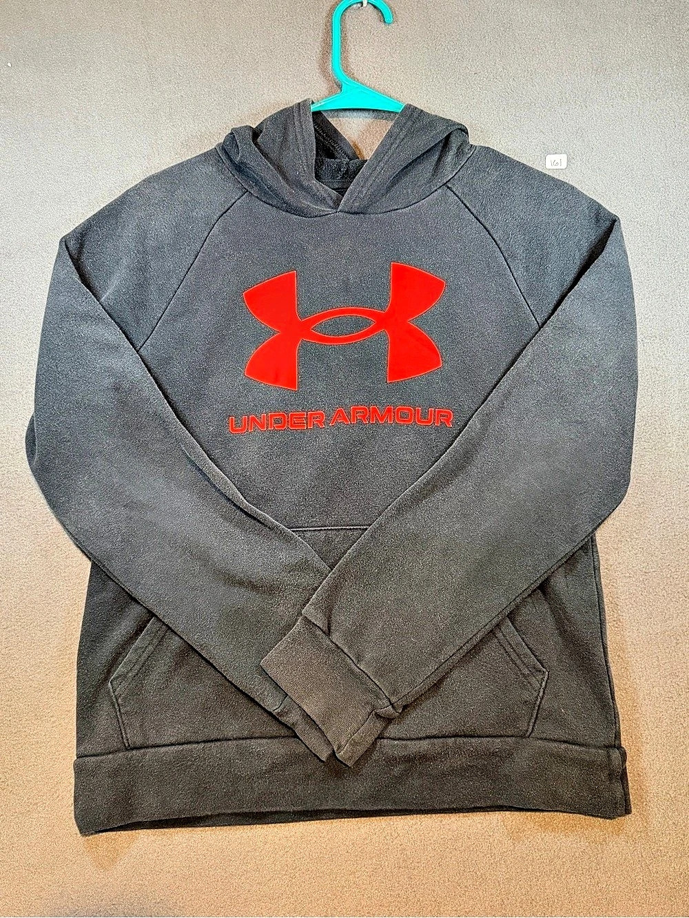 Under Armour ColdGear Youth Hoodie Gray & Red Youth Large